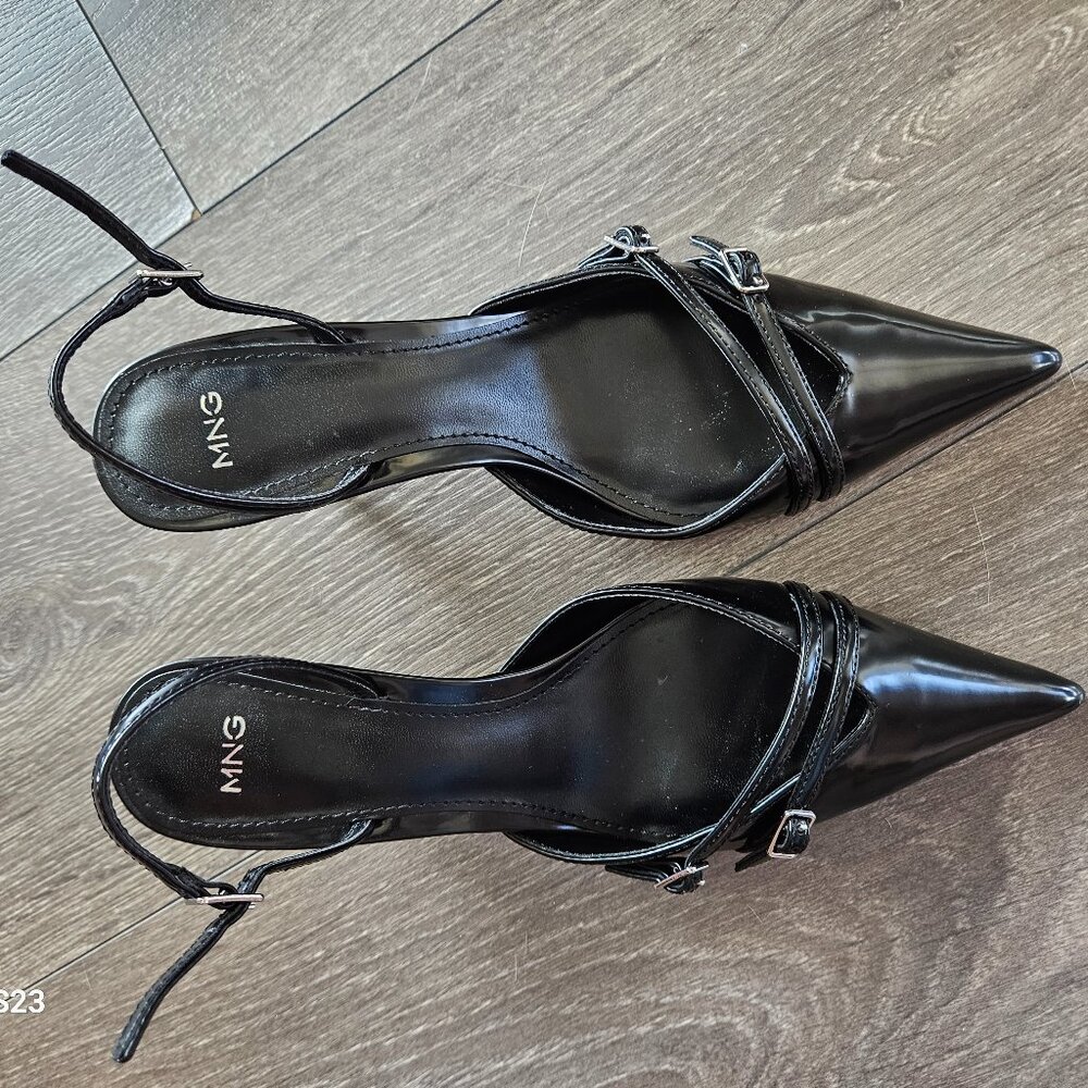 Leather Sling Back Shoe
